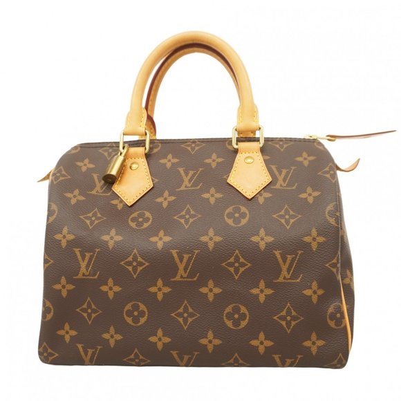Louis Vuitton Monogram Speedy 25 Handbag M41109 Brown Women's - Picture 1 of 12